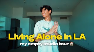 Living Alone Diaries Pt 2  my empty studio tour in LA [upl. by Eilrahs]