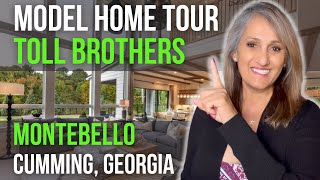 Model Home Tour in Cumming GA  Toll Brothers Home 2024  Moving to North Georgia [upl. by Savadove]