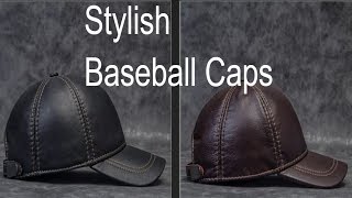 Leather Baseball Caps and Artificial Leather Baseball Caps [upl. by Adrian489]