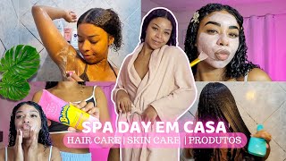 SPA DAY EM CASA🫧 meu skin care Nutrição capilar cuidados com o corpo  selfcare [upl. by Arded]