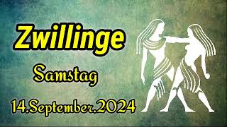 horoskop Zwillinge Samstag 14 September 2024 [upl. by Goulder]