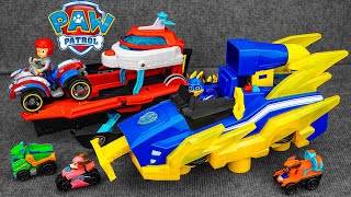 Paw Patrol toys unboxing ASMR  PAW Patroller Rescue amp Transport Vehicle  Chase Rubble Marshall [upl. by Saunderson529]