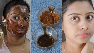 DIY Coffee Face Scrub amp Mask to Get Instant Brightens Lightens Skin  Preventing Naturally Soumali [upl. by Ralaigh]