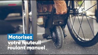 Yomper motorisation pour fauteuil roulant manuel [upl. by Sinned790]