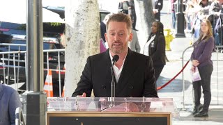 Macaulay Culkin Speech at his Hollywood Walk of Fame Star Ceremony [upl. by Aitnecserc]