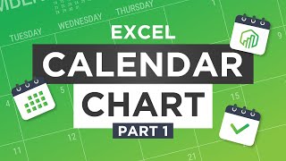 Build a Calendar Chart in Excel Excel Charts Tutorial [upl. by Ayanahs453]