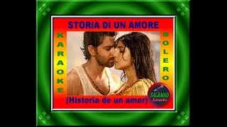 STORIA DI UN AMORE  Historia de un amor  BOLERO  KARAOKE [upl. by Onairotciv]