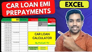 Car Loan Prepayment  How To Pay Car Loan Faster Excel Calculator [upl. by Raji]