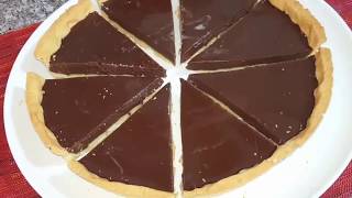 ام وليد تارت بغناش الشوكولا الرائعة oum walid tarte a la ganache au chocolat [upl. by Leaw877]