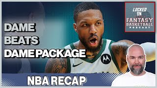 Fantasy Basketball Recap For Tuesday  Damian Lillards Big Night Markkanens Injury [upl. by Patti328]