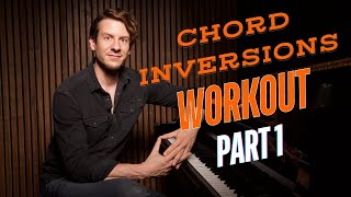 Learn And Practice Chord Inversions for Beginners Piano Workout Part 1 [upl. by Retsof]