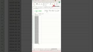 Vertical Calendar Template  PART 1  Excel Tips and Tricks [upl. by Nojid]