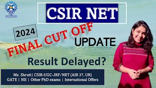 CSIRUGC NETJRF Result  Final Cut off Update 2024 csirnetjrf nta ntaugc ntacsir jrf phd [upl. by Lilhak]