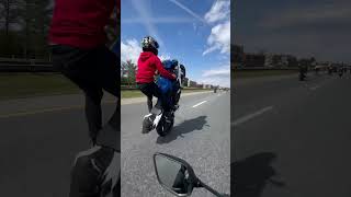 Control  GSXR 750 wheelie  🤘🏾 viral shortsviral epic wheelie stunt bikelife blessed [upl. by Ailama969]