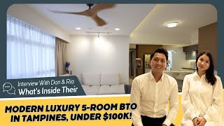 Modern Luxury 5Room BTO In Tampines Under 100K [upl. by Suoirrad]