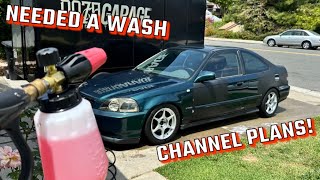 Washing the Civic and Future Channel Plans [upl. by Leeanne106]