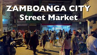 Zamboanga City Street Market  4K HDR  Zamboanga Night Market Walking Tour [upl. by Ajim]