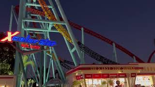 Xcelerator  Knotts Berry Farm Jan 2024 4K  Offride Angle 6 [upl. by Eizus]