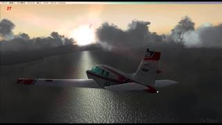 FSX Civil Aviation CollegeJA4165 A36 Bonanza CARENADO [upl. by Claman]