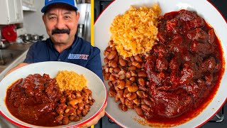 How to Cook CHILE CON CARNE aka CHILE COLORADO authentic Mexican Red Sauce Recipe [upl. by Perkins]