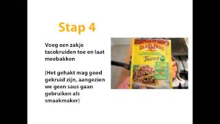 Gezond recept volkoren wrap met kruidig gehakt en zure room [upl. by Malo]