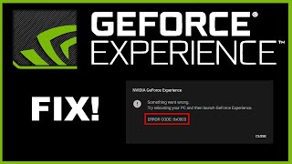 How to Fix Nvidia GeForce Experience Error Code 0x0003 2021 [upl. by Hodge]