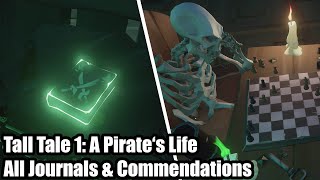 Sea of Thieves A Pirates Life  Tall Tale 1 Guide  All Journals and Commendations [upl. by Hannahc284]