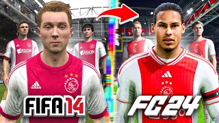 I Rebuild Ajax From FIFA 14 to FC 24 [upl. by Cyrus393]