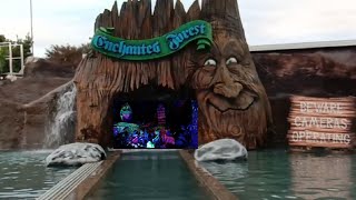 Log Flume Ride  Twilight Rides Rainbows End Auckland New Zealand [upl. by Erl]