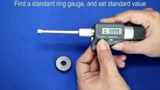 ACCUD SERIES 361 Calibration Digital Three Points Inside Micrometer [upl. by Leeanne45]