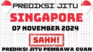 PREDIKSI SGP 07 NOVEMBER 2024  PREDIKSI SINGAPORE HARI INI  PAITO SINGAPORE  DATA SGP 2024 [upl. by Ordnael]