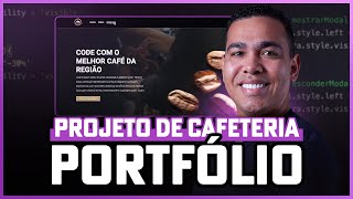 Criando um Site novo de Cafeteria  Projeto para Portfólio [upl. by Nyrrek]