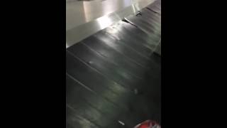 Broken and torn conveyor belt at Murtala Muhammed International Airport Lagos [upl. by Stephenie]