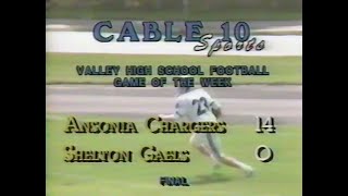 1988 Football Ansonia Chargers 14 Shelton Gaels 0 [upl. by Weiser968]