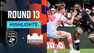 Glasgow Warriors v Edinburgh Rugby  Instant Highlights  Round 8  URC 202324 [upl. by Nal]