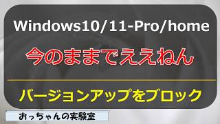 現在のWindowsバージョンに留まりたいWindows10Windows11Prohome [upl. by Larret]