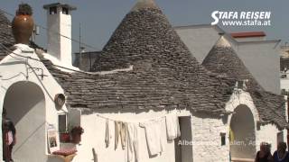 STAFA REISEN Reisevideo Alberobello Apulien Italien [upl. by Nayek]