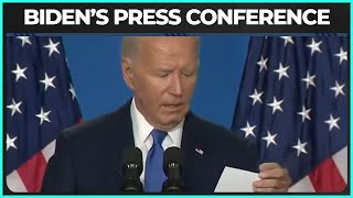 WATCH Bidens Big Boy Press Conference Starts Off With BIG Gaffe [upl. by Ecidna]