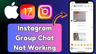 How to fix Instagram Group Chat Not Working  Instagram Group Chat Messages Not Showing Up on iPhone [upl. by Pedersen]