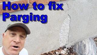 How to Repair Foundation Parging [upl. by Damita]