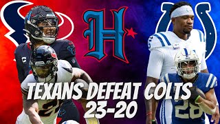 Houston Texans Defeat Colts 2320 [upl. by Adnilahs]