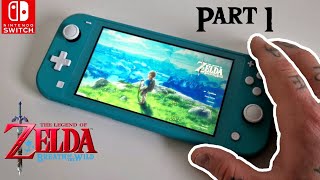 The Legend of Zelda Breath of The Wild Nintendo Switch Lite Gameplay [upl. by Neuburger]