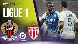 Nice vs Monaco  LIGUE 1 HIGHLIGHTS  021124  beIN SPORTS USA [upl. by Ahseryt796]