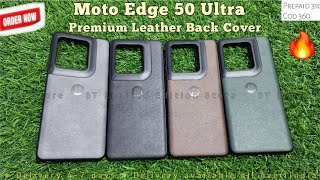 Moto Edge 50 Ultra Premium Leather Back Cover  Moto Edge 50 Ultra Best Back Cover [upl. by Naeruat700]