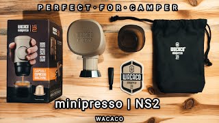 NEW Wacaco Minipresso NS2 Review  Best Espresso Machine for Mini Camper [upl. by Rebe]