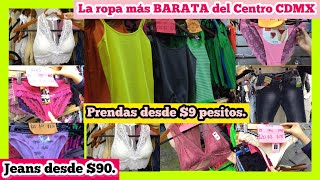 👙 La ROPA INTERIOR más BARATA del CENTRO CDMX  Desde 9 pesos  Venta por PIEZA MAYOREO y DOCENA [upl. by Tewfik]