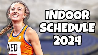 Femke Bol Indoor Schedule  Track And Field 2024 [upl. by Odnolor]