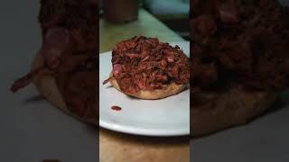 Turning Jackfruit Into Pulled Pork youtubeshorts [upl. by Ateikan]