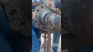 8” pipe to flange joint ready for fit up youtubeshorts [upl. by Gerson]