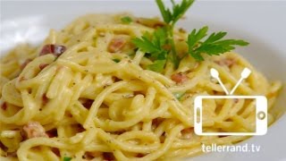 Spaghetti Carbonara schnell und einfach [upl. by Thurman]